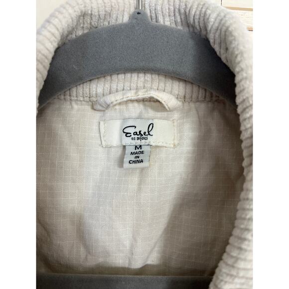 Easel size medium off white corduroy button up jacket - Picture 3 of 5